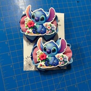 Blue and Pink Kids Hair Clips